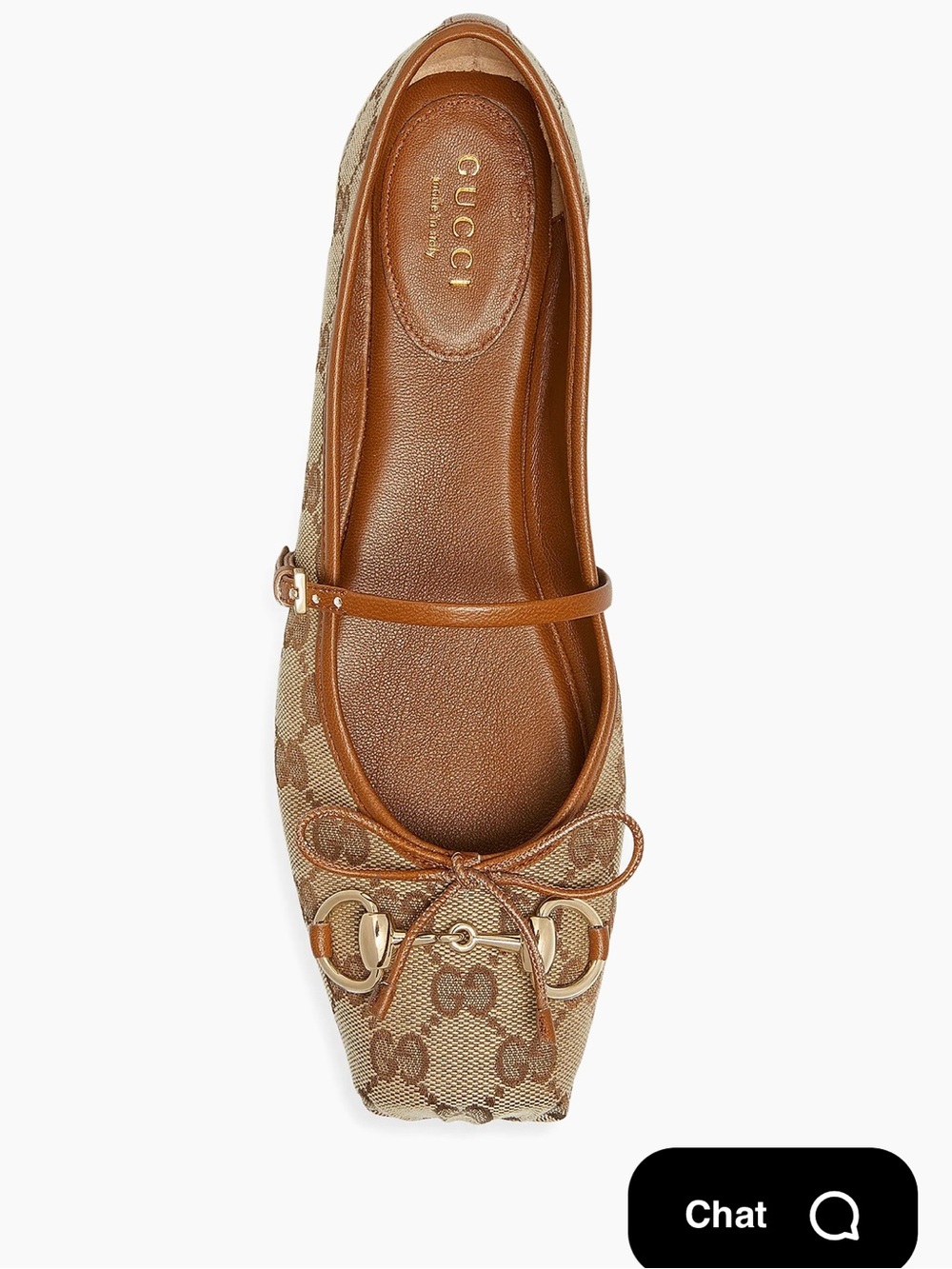 Gucci GG Monogram Horsebit Ballet Flats - Picture 4 of 8